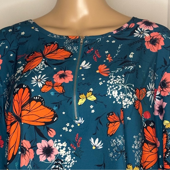 NWOT | SHEIN Floral Blouse - Size XXL ( 14 ) - Picture 6 of 11